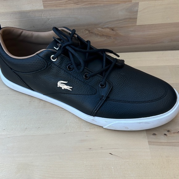 Men's Lacoste Bayliss Black Size 10 - Picture 5 of 12